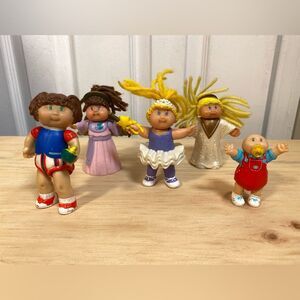 Y2K Vintage Cabbage Patch Kids Collectible Bundle of 5 Figurines Kids Toys